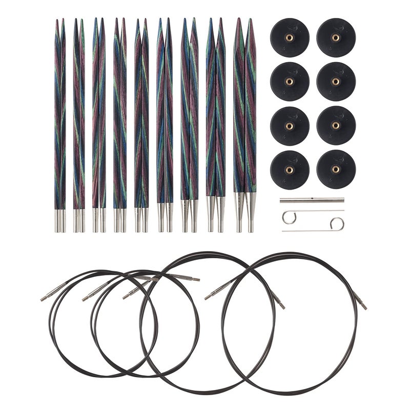 KnitPicks Knit Picks Options Wood Interchangeable Knitting Needle Set - US 4-11 (Caspian) - Image 1